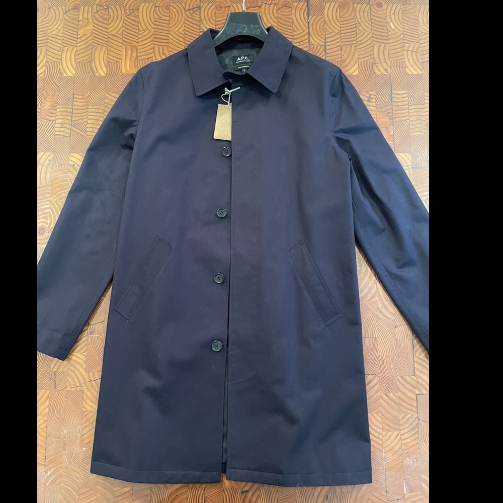 APC City Mac (Mac Ville) Rain Coat -Navy -Small